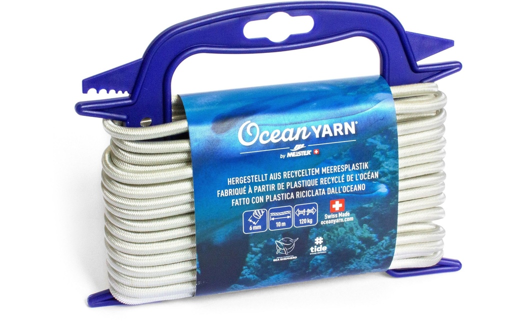 Meister Corde OceanYarn Ø 6 mm, 10 m, 120 kg, blanc, élastique