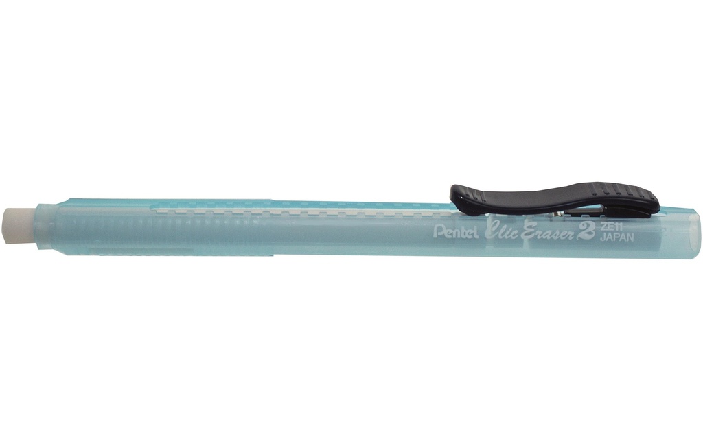 PENTEL Crayon-gomme Clic Eraser2 bleu