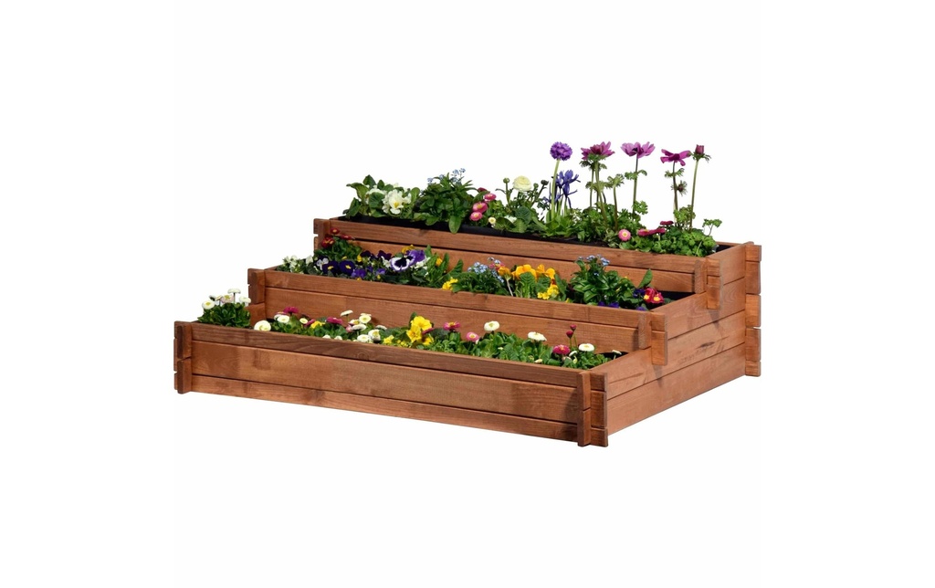 dobar Jardinière surélevée Étages Pérou avec voile de plantation