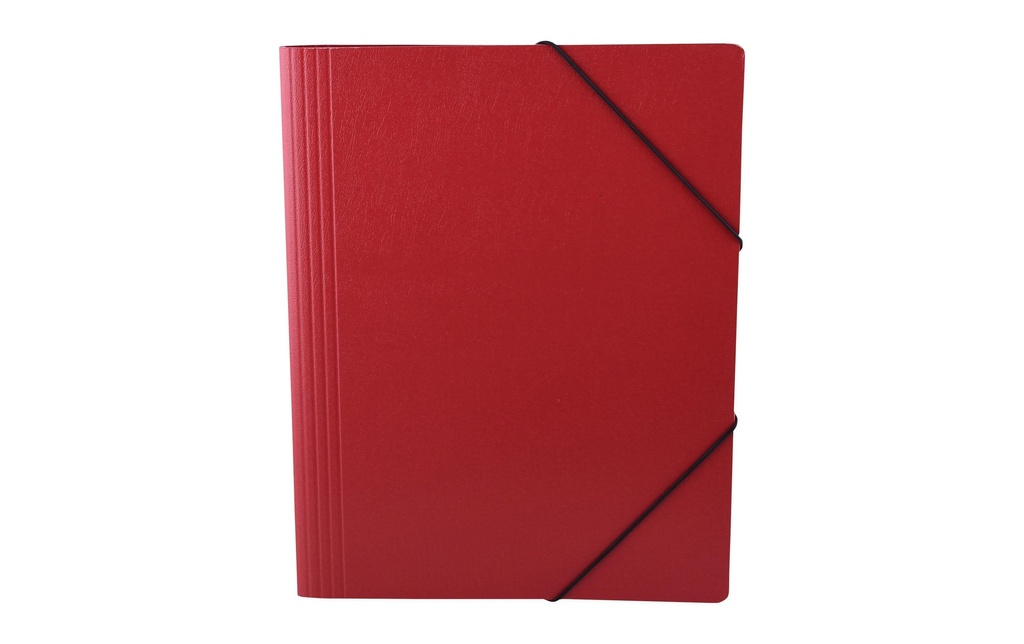 office focus Portfolio à ruban élastique A4 sans étiquette Rouge