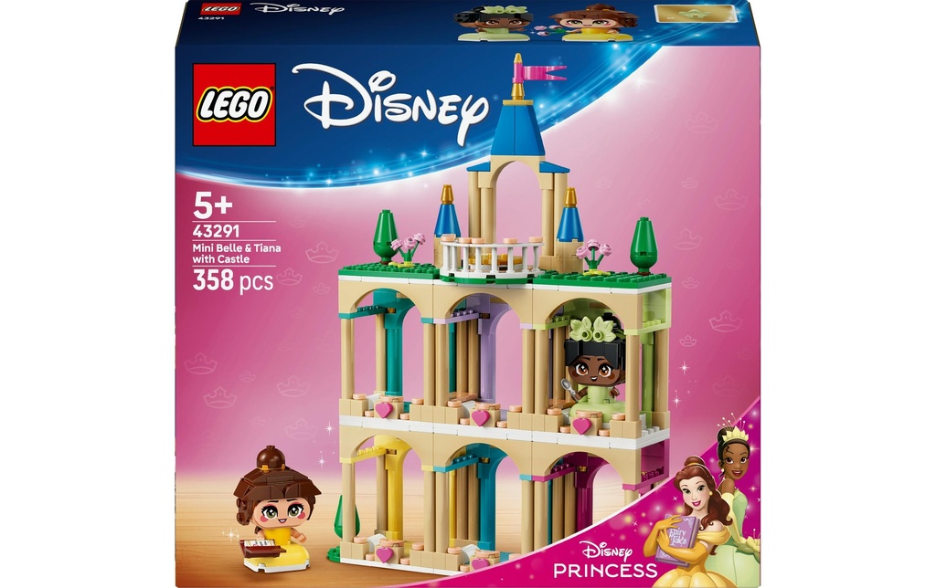 LEGO® Disney Princess Belle et Tiana miniatures avec un château 43291