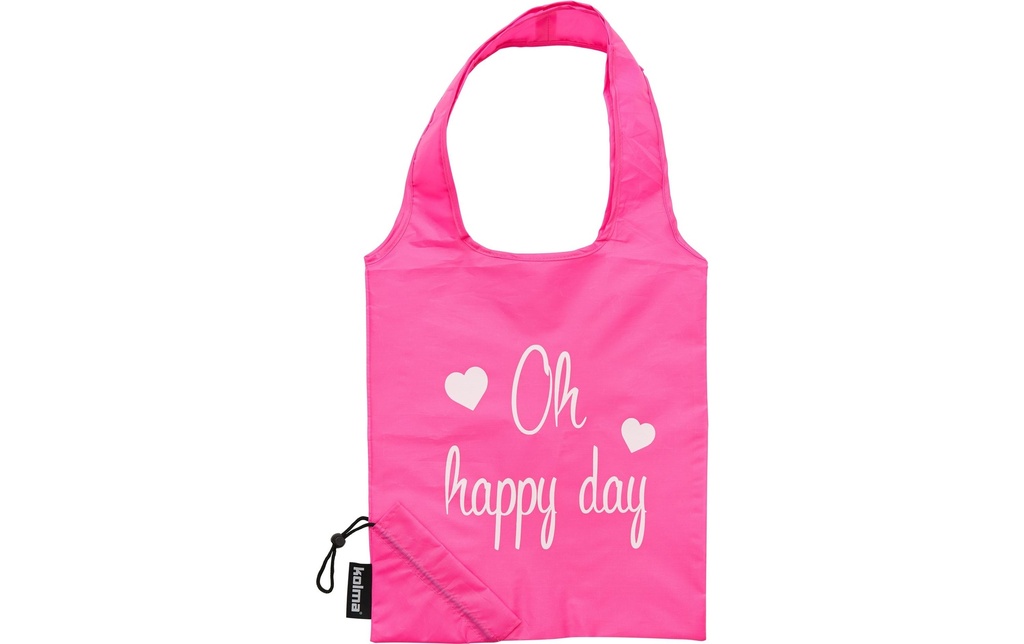 Kolma Sac à provisions RPET «Oh happy day» (jour de fête) Rose