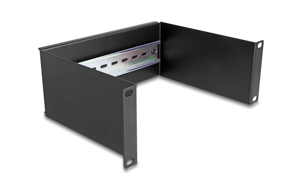Delock Panneau de profilé chapeau 2U 10, noir