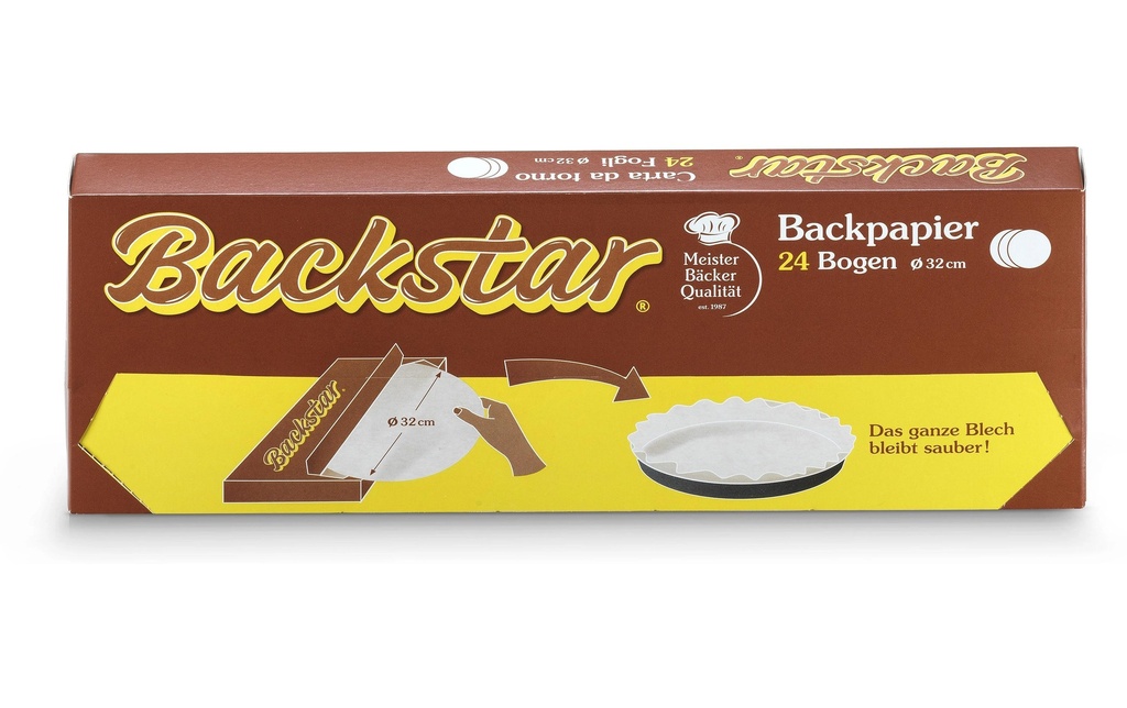 Backstar Papier de cuisson Rond 24 Pièce/s