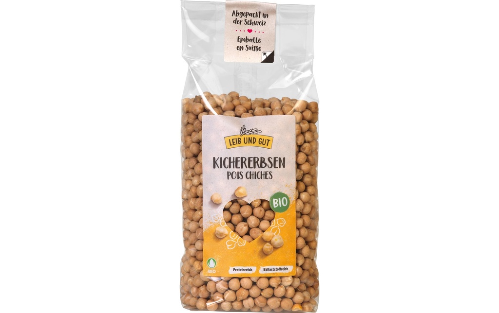 Leib und Gut Pois chiches biologiques 500 g