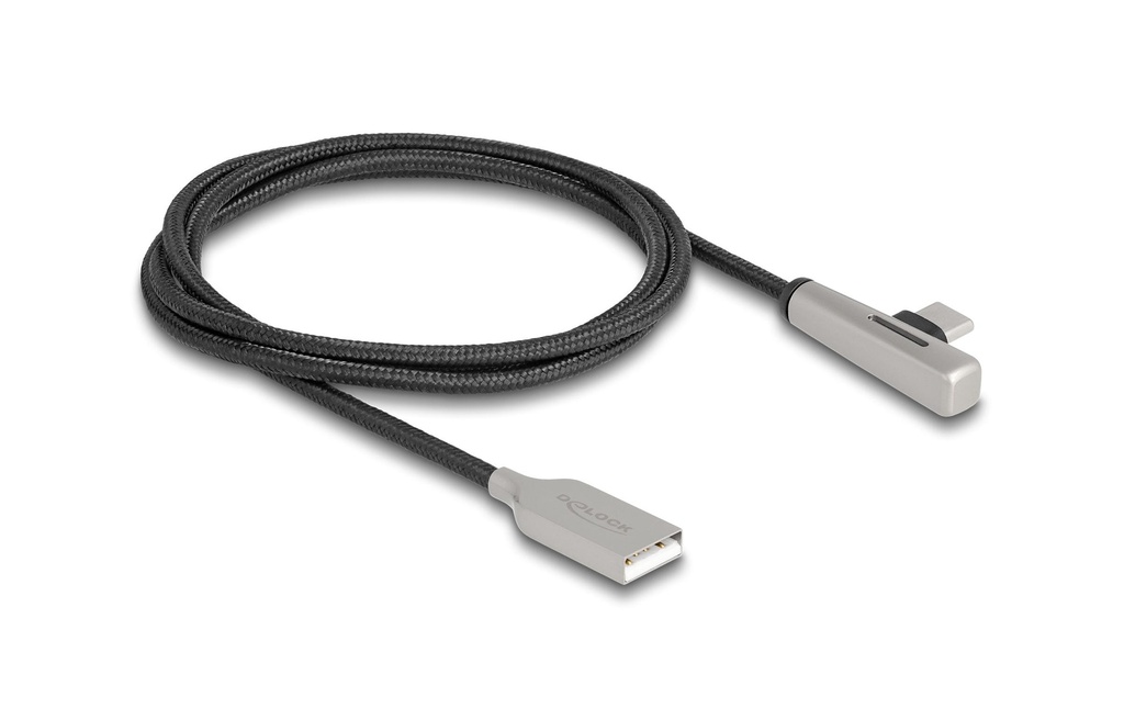 Delock Câble USB 2.0 Fonction de charge rapide 60 W USB-A - USB-C 1 m