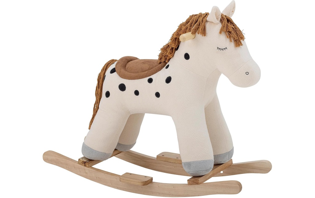 Bloomingville Cheval à bascule Merlen Blanc