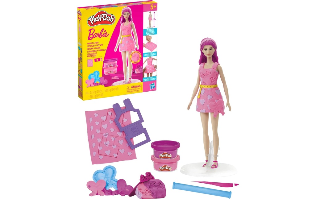 Play-Doh Pâte à modeler Barbie Cœurs et cheveux