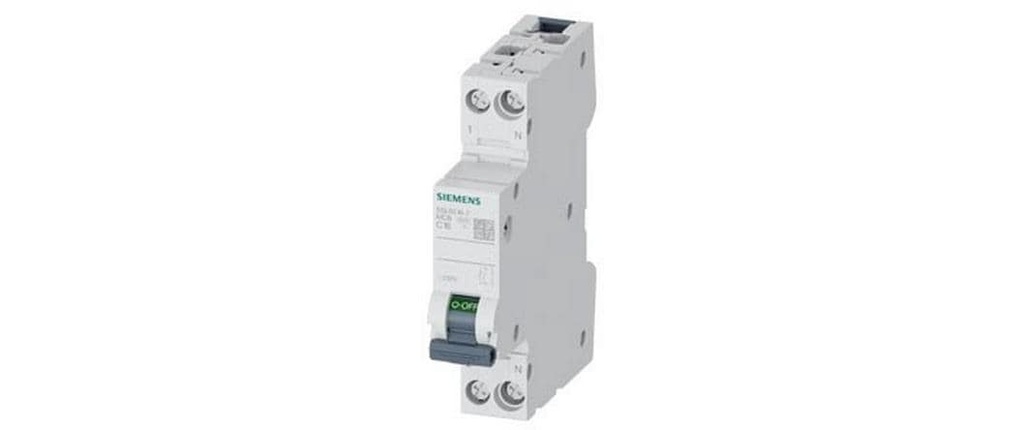 Siemens Disjoncteur de protection de ligne 230 V 6kA, 1+N-pôle/1TE C16