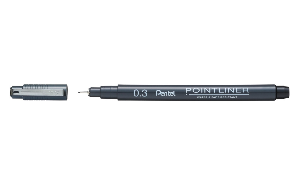 PENTEL Fineliner Pigment noir 0.3mm