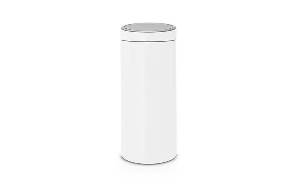 Brabantia Poubelle Touch Bin 30 l, Nouveau Blanc