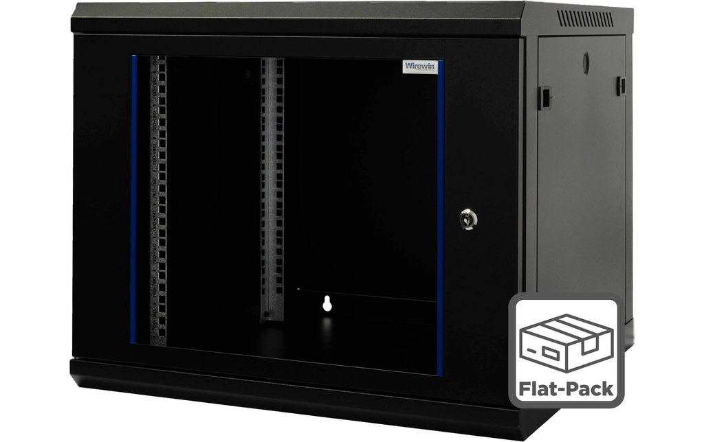 Wirewin Coffre de mur 600X450X9U Pro 3rd Gen 19 / 9HE / Flat-Pack