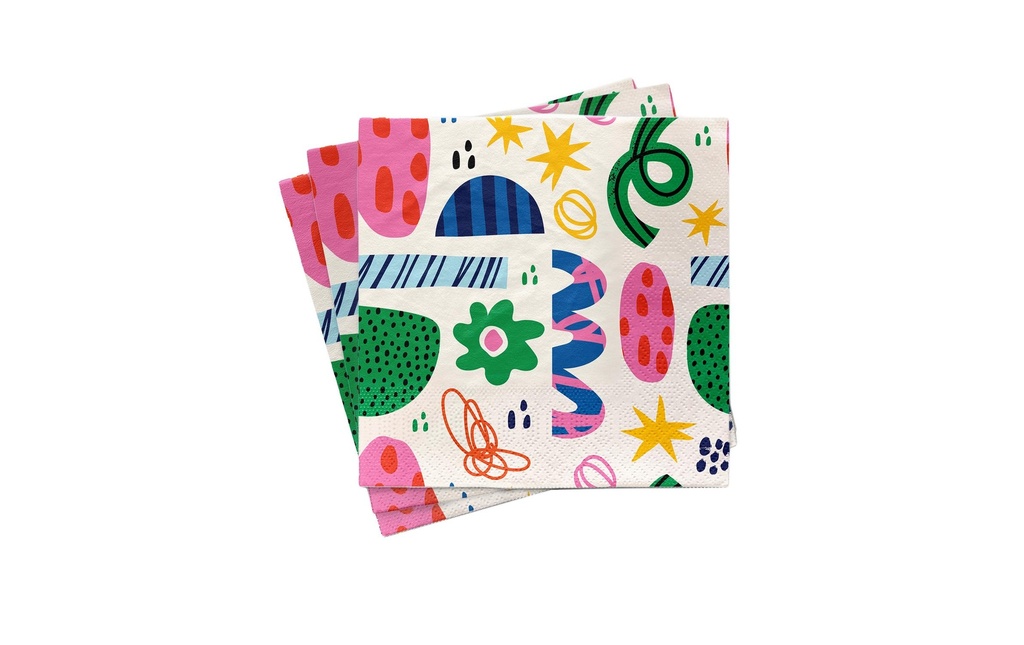 Chic Mic Serviettes à cocktail C'est une célébration 33 cm x 33 cm, 1 Pièce/s