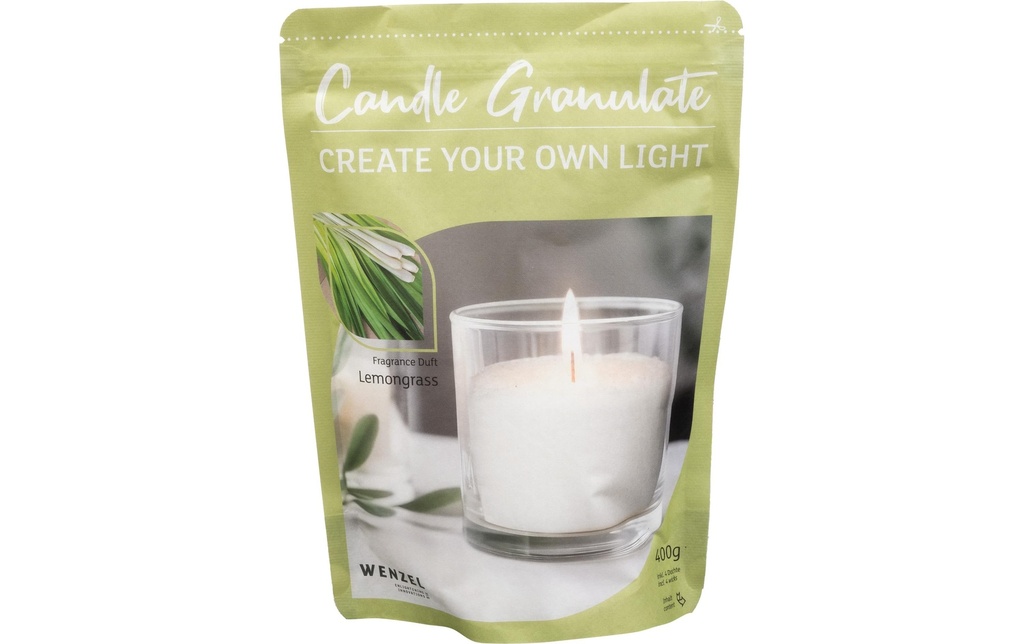 Wenzel Kerzen Granulés de cire Lemongrass 400 g