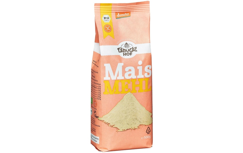 Bauck Mühle Farine de maïs sans gluten 500 g