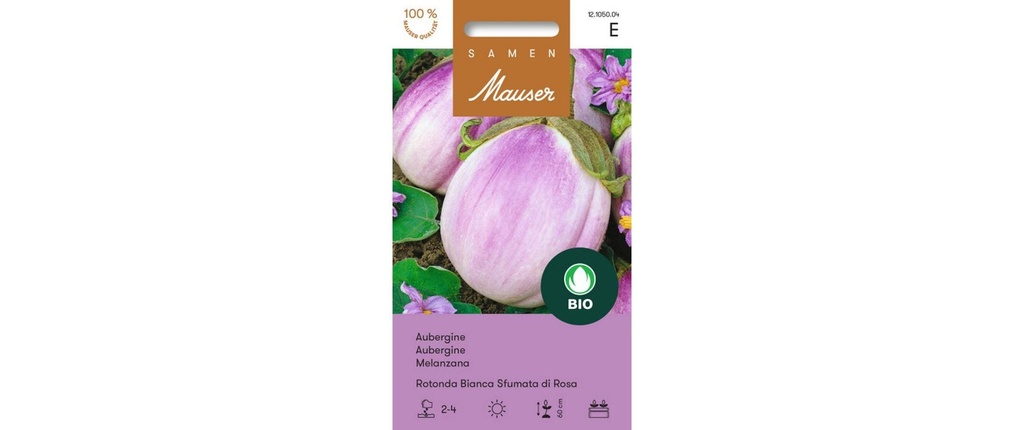 Samen Mauser Semence Aubergine Rotonda Bianca