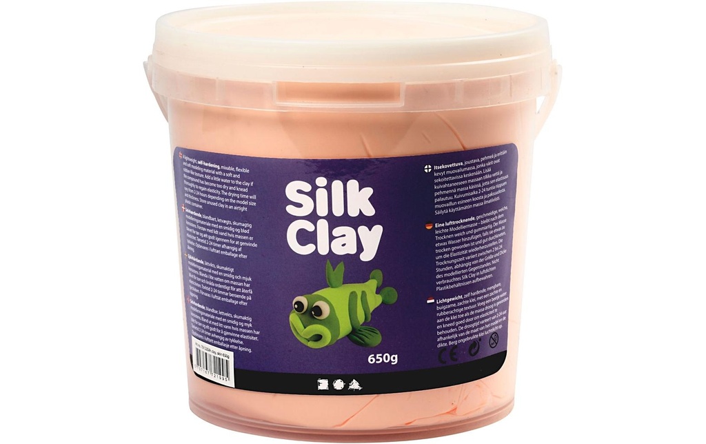 Creativ Company Matière à modeler Argile de soie 650 g, Beige