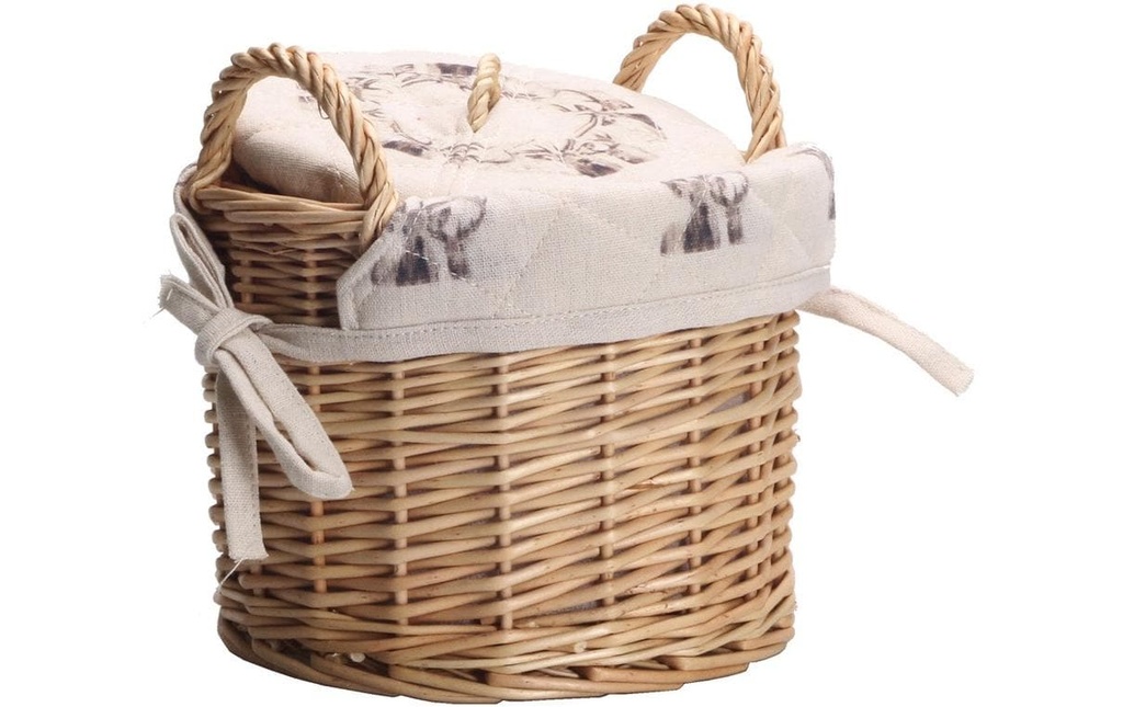 Nouvel Panier à pommes de terre Cerf Brun/Blanc