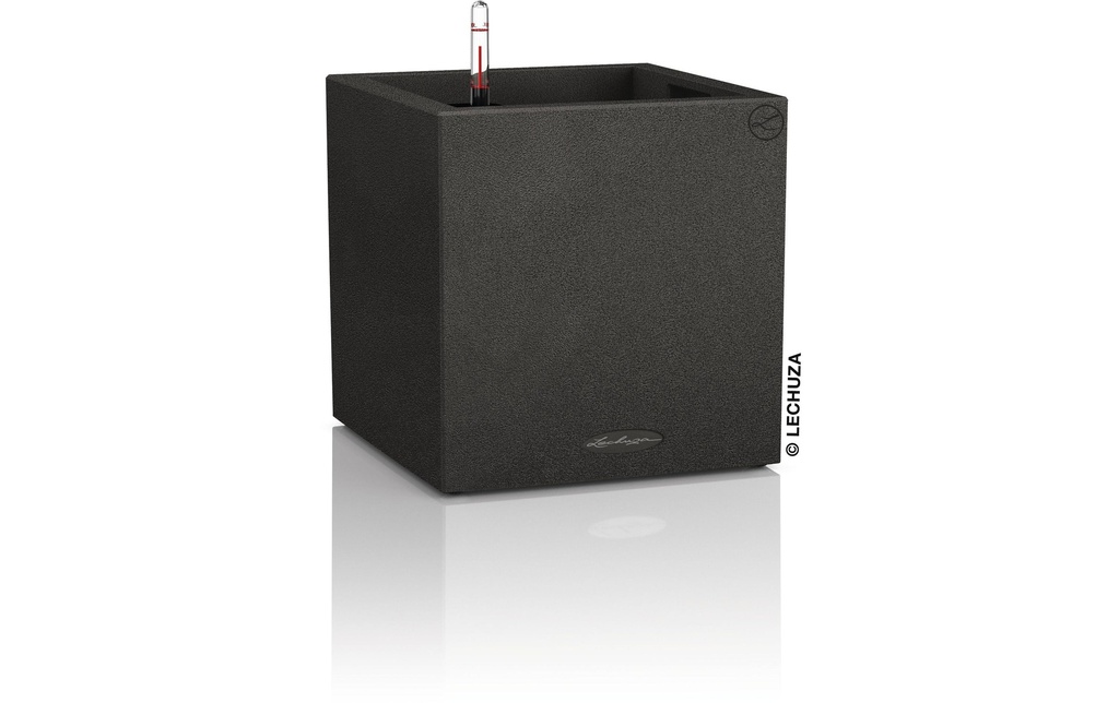 Lechuza Pot de fleur Canto Stone 30 low, Noir