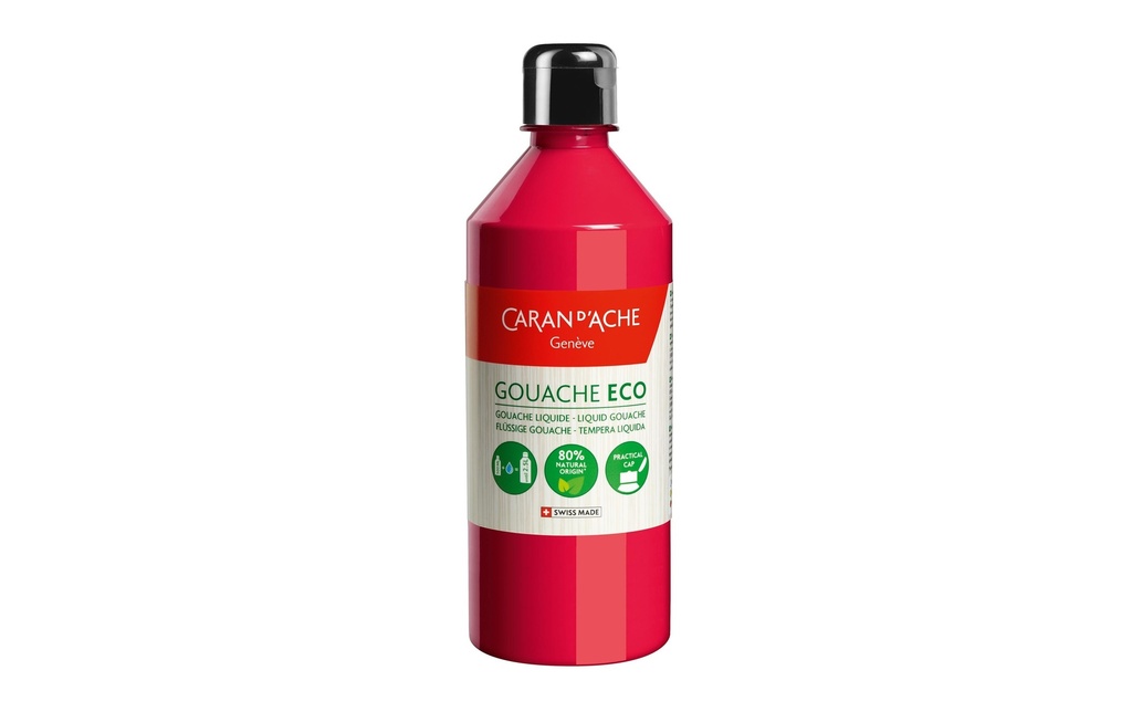 Caran d'Ache Peinture à l’eau Gouache ECO 500 ml, carmin