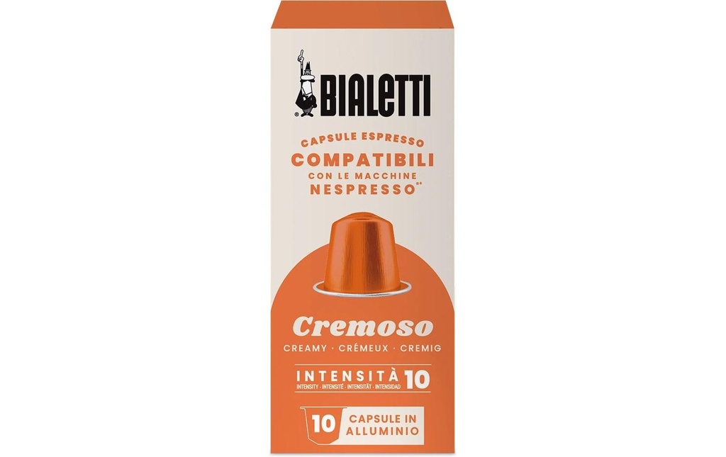 Bialetti Capsules de café Cremoso 10 pièces