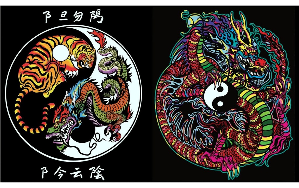 Tataruga Kits de peinture Chemise Dragon A4