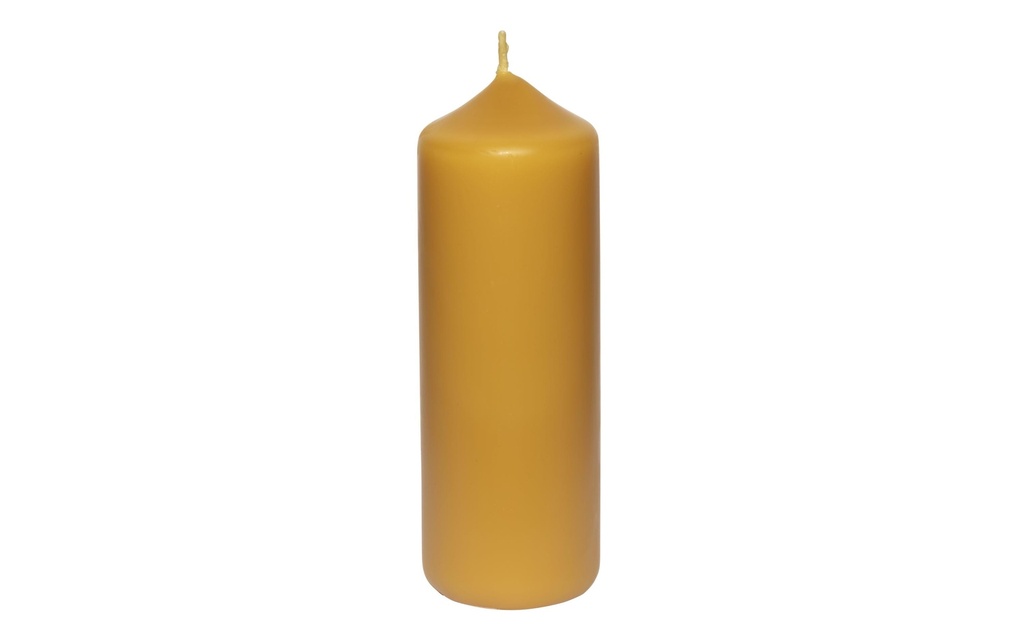 Herzog Kerzen AG Bougie cylindrique à base de cire d'abeille 5 x 15 cm