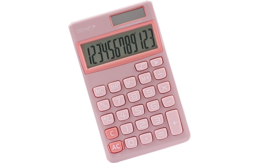 Genie Calculatrice 212P Rose