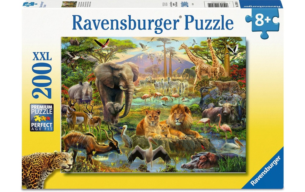 Ravensburger Puzzle Animaux de la savane, 200 pièces XXL 49 x 36 cm