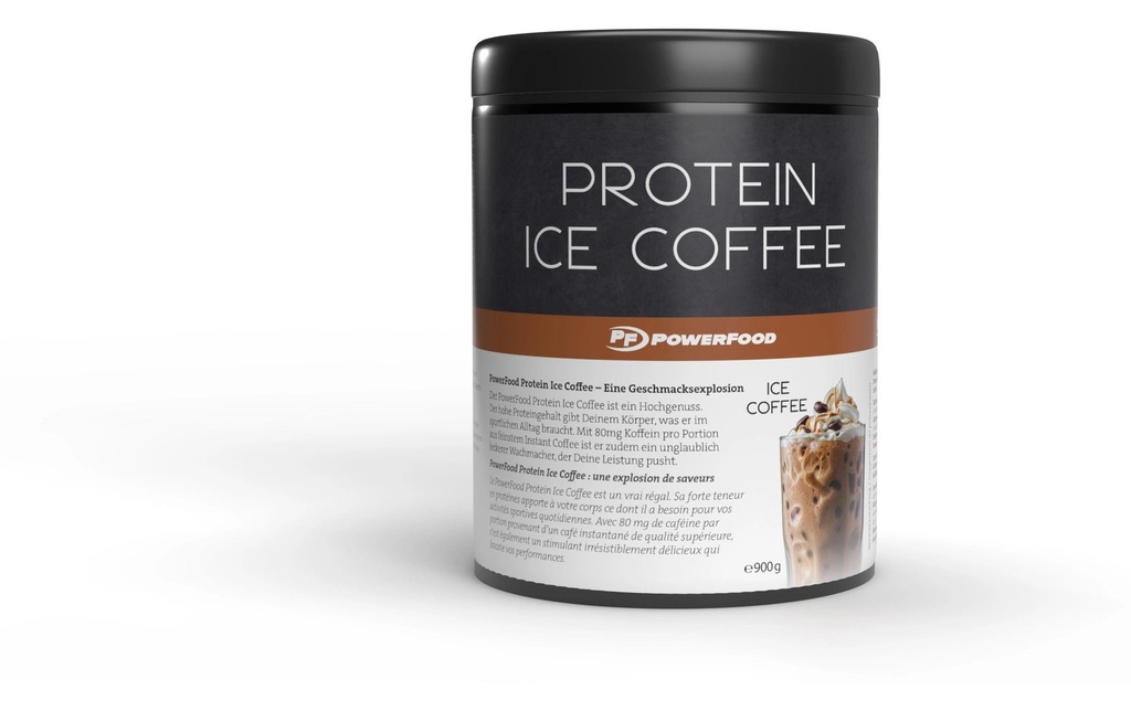 PowerFood Poudre Protein Ice Coffee Boîte 900g, Ice Coffee