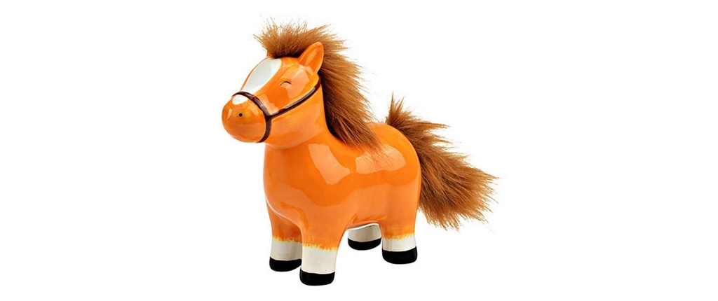 G. Wurm Tirelire Cheval 16 x 17 x 7 cm