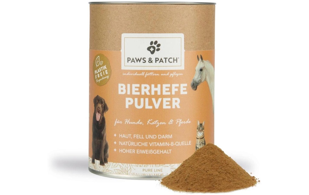 Paws & Patch Supplément alimentaire pour chiens Levure de bière en poudre 250 g