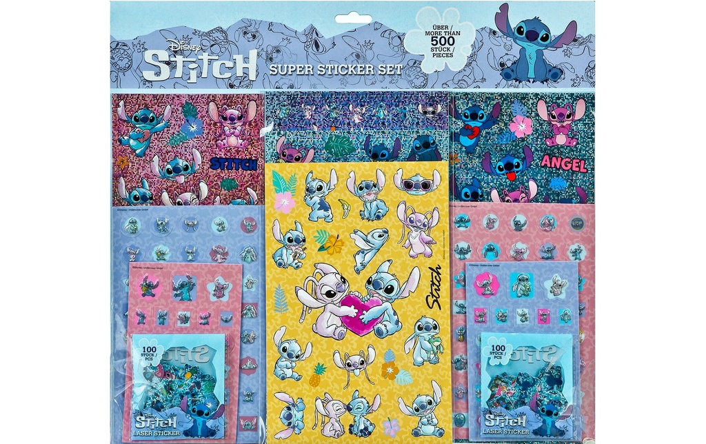 Undercover Autocollant à motif Lilo & Stitch 500 pièces