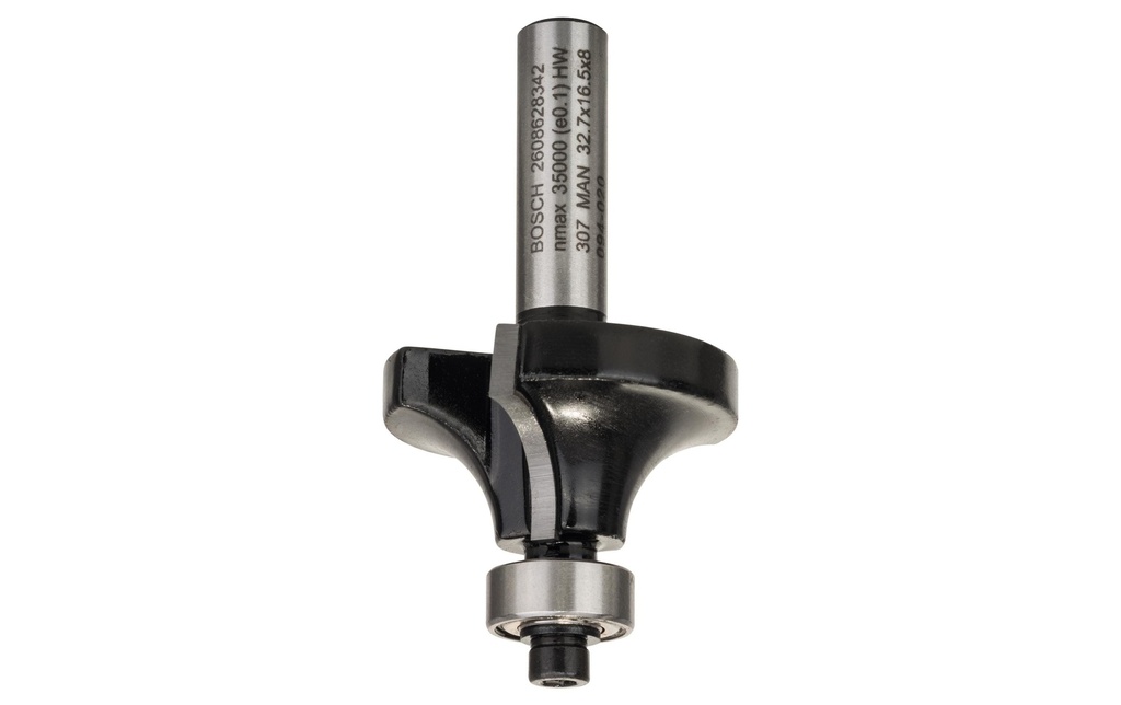 Bosch Professional Fraise pour arrondi Standard for Wood R1 10 mm, L 16.5 mm, G 57 mm