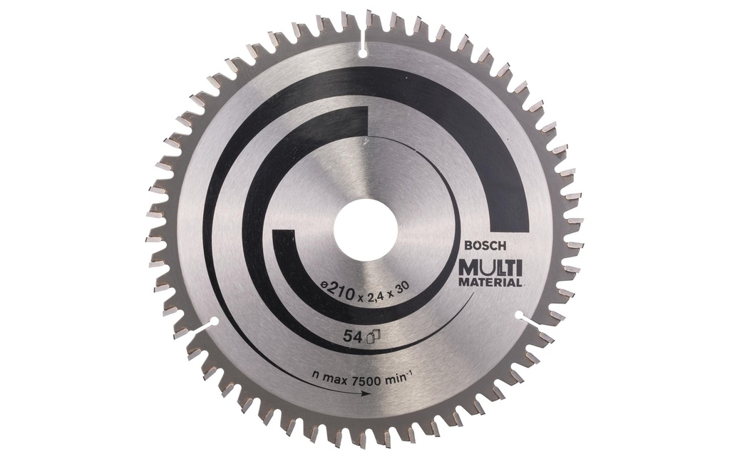 Bosch Professional Lame de scie circulaire Multi Material, 210 x 30 x 2.4 mm, Z 54