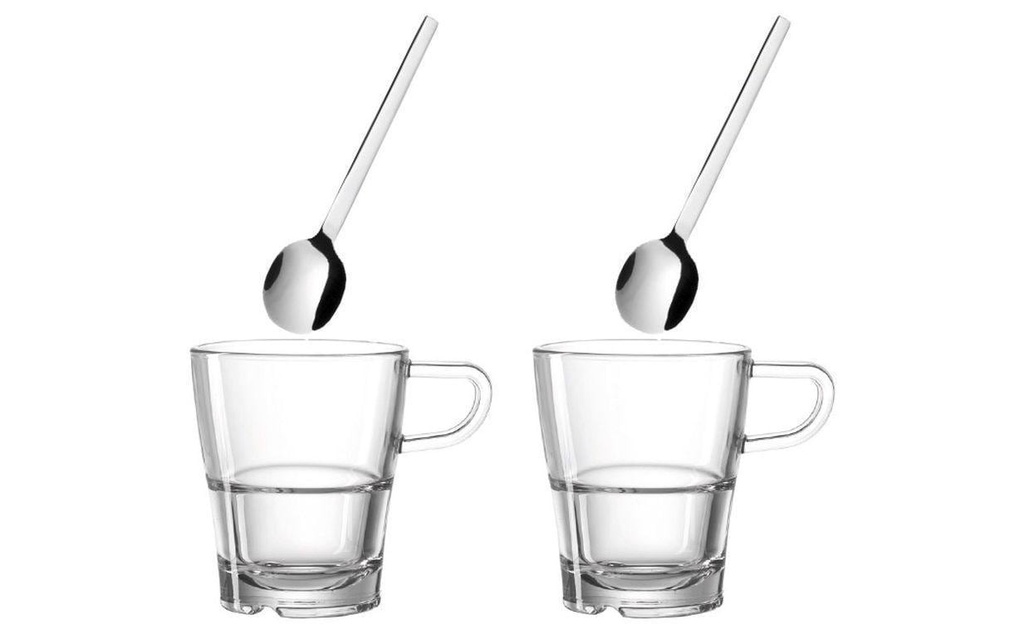 LEONARDO Tasse à café Senso 250 ml, 2 Pièce/s, Transparent