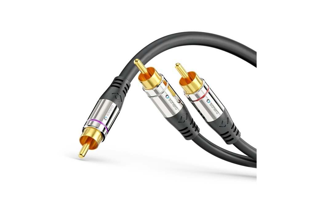 sonero Subwoofer stéréo / Mono Y-Cable Cinch - Cinch 3 m