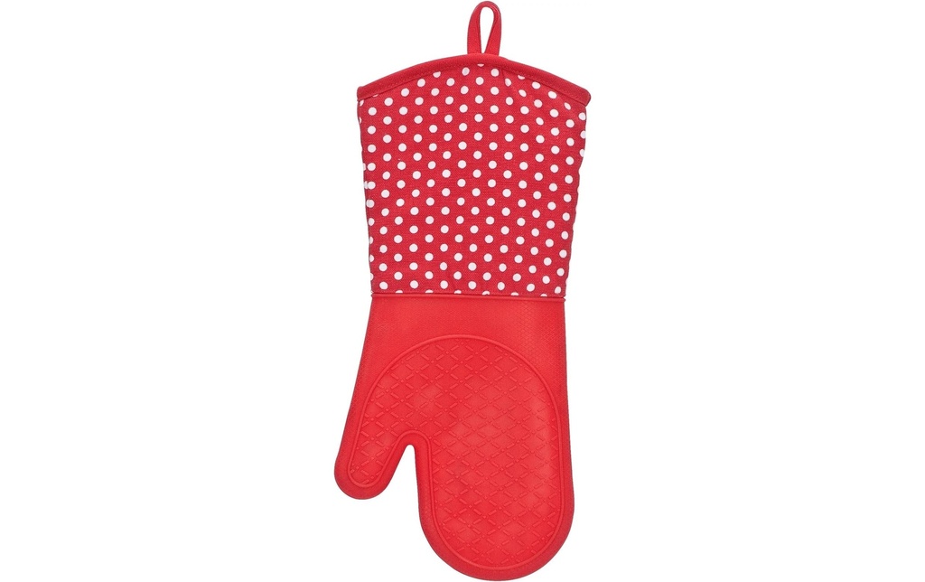 Wenko Gant pour la cuisine Points Lot de 2, Rouge