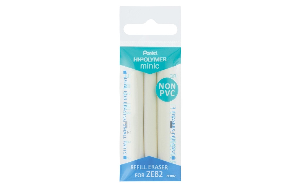 PENTEL Cray.gomm.ClicEraser minic 3p. (3 pces)