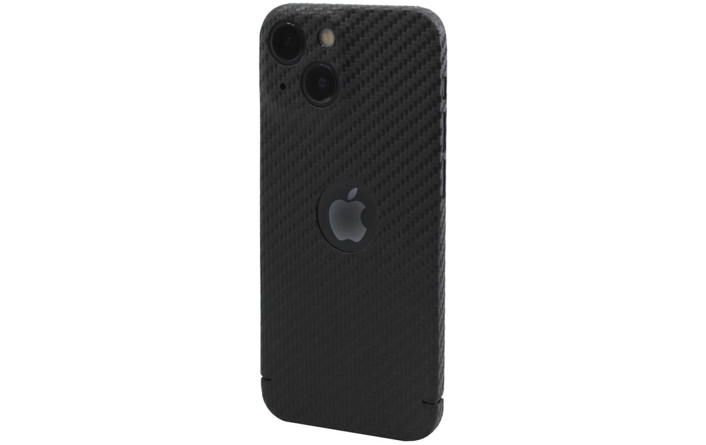 Nevox Coque arrière Carbon Series Logo iPhone 14 Plus Noir