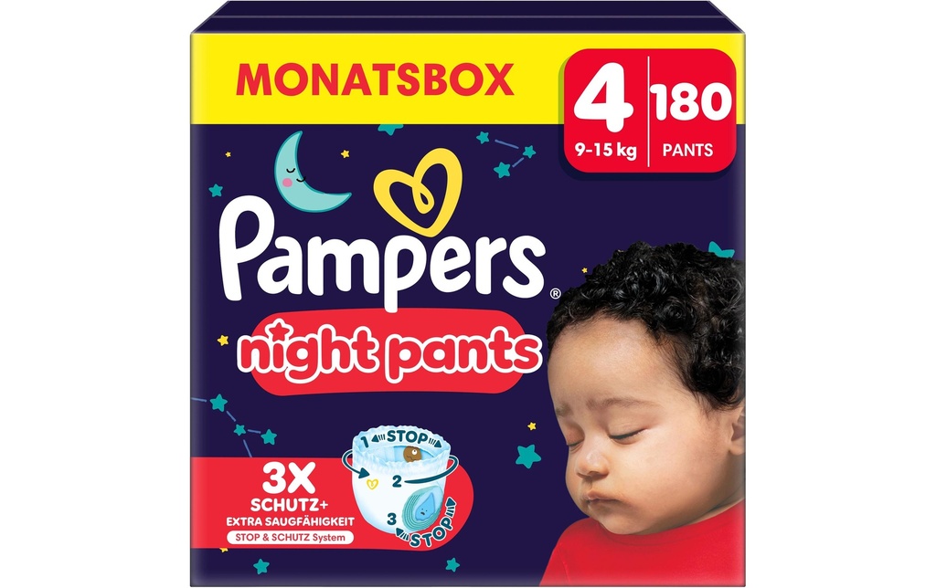 Pampers Couches de nuit Baby Dry Night Pants taille 4