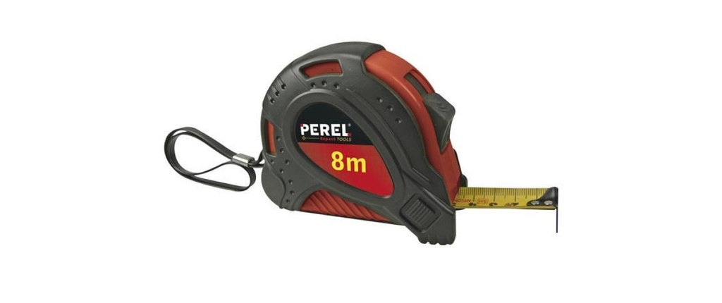 Perel Mètre ruban HRUT8PRO 8 m