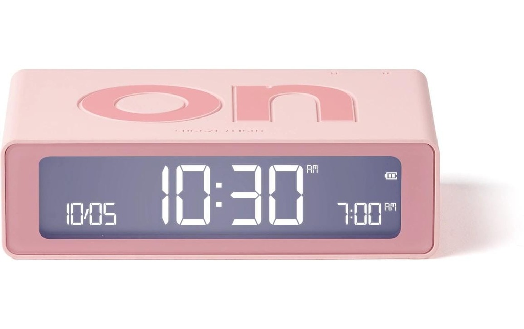 Lexon Réveil numérique Flip Mini Rose clair