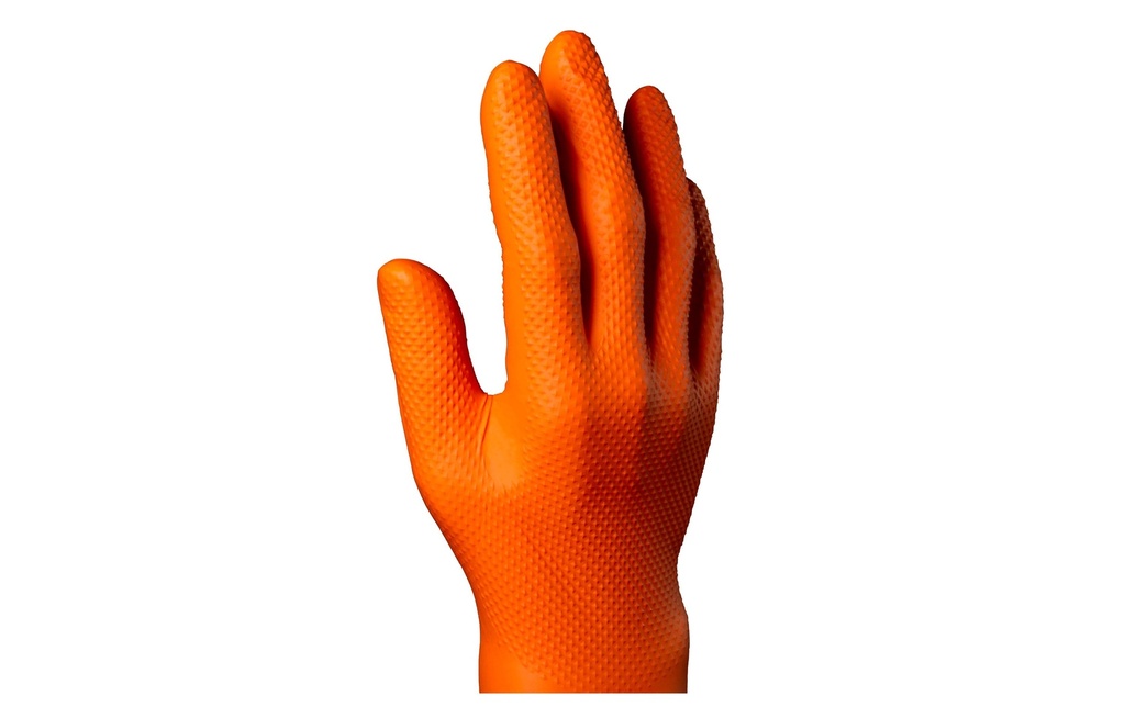 IGNITE Gant jetable Max Grip Nitrile, XXL, Orange, 100 Pièce/s