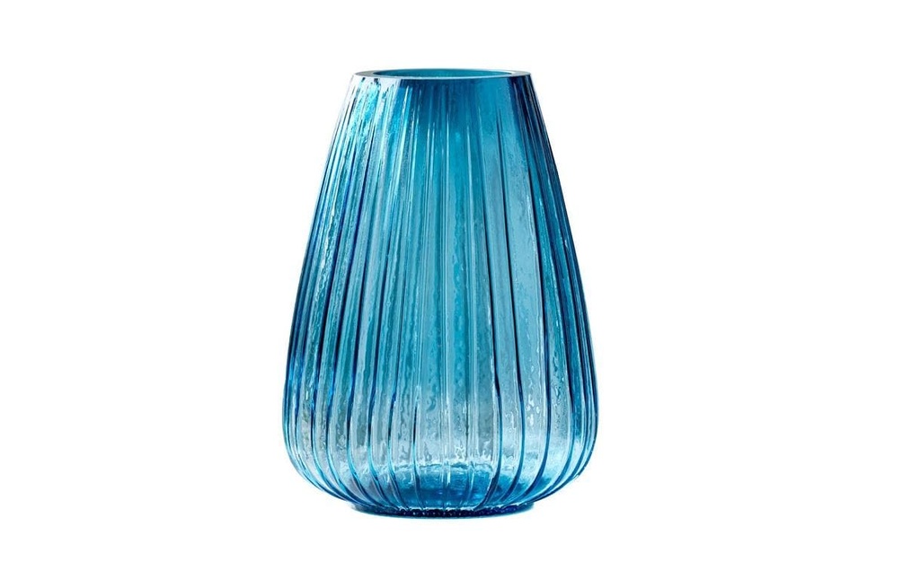 Bitz Vase Kusintha 22 cm, Bleu foncé
