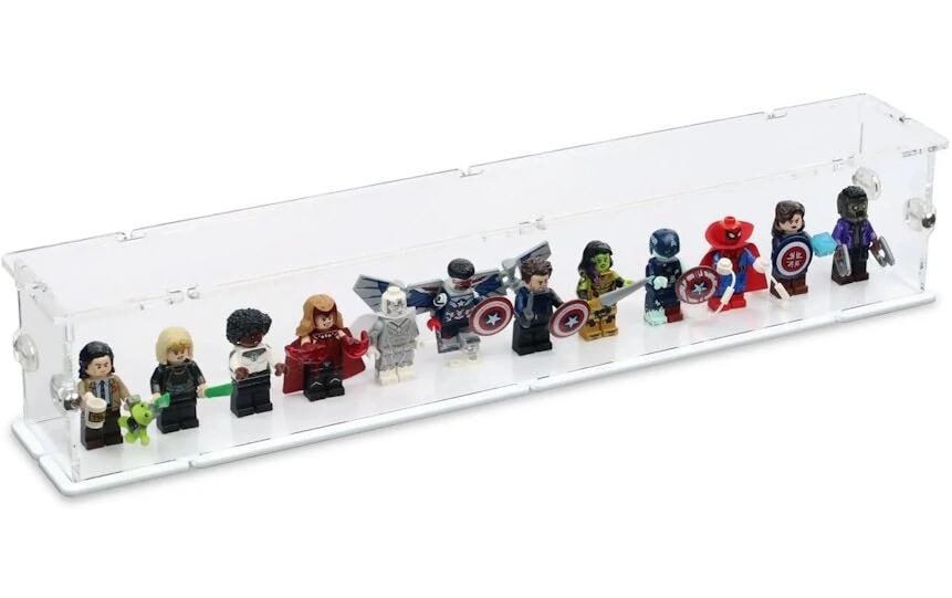 iDisplayit Modules de construction Présentoir en acrylique pour 12 mini-figurines LEGO
