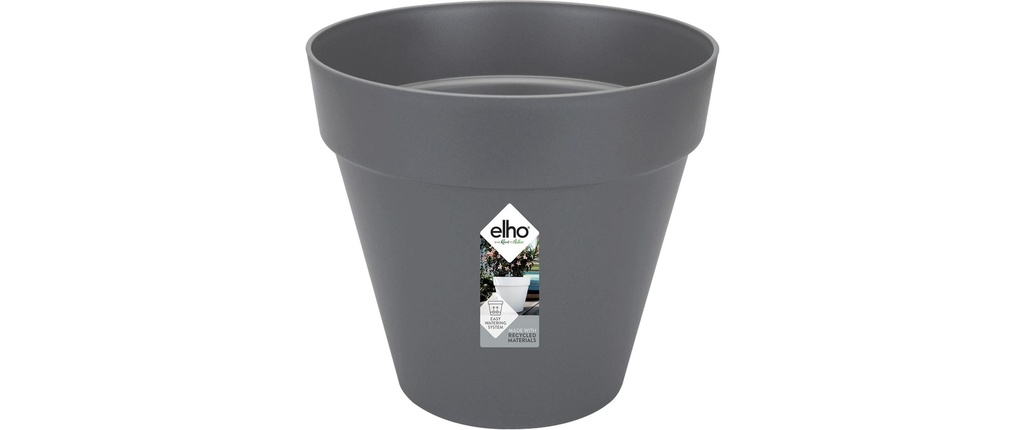 Elho Pot à fleur Loft Urban Rond 30 cm Noir
