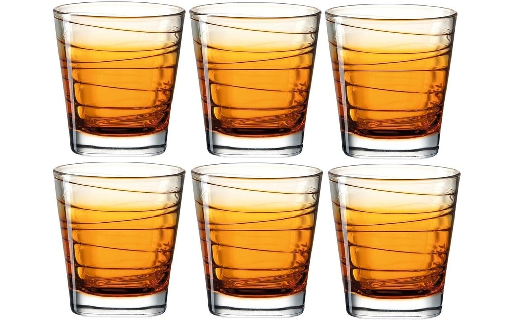 LEONARDO Verre Vario Struttura 250 ml, 6 Pièce/s, Orange