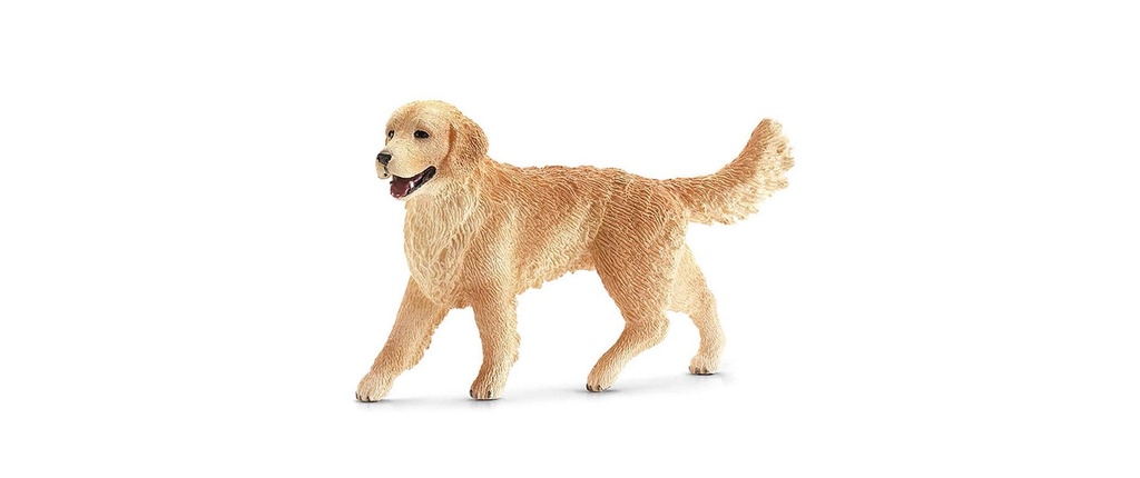 Schleich Figurine de jeu Farm World Chienne Golden Retriever