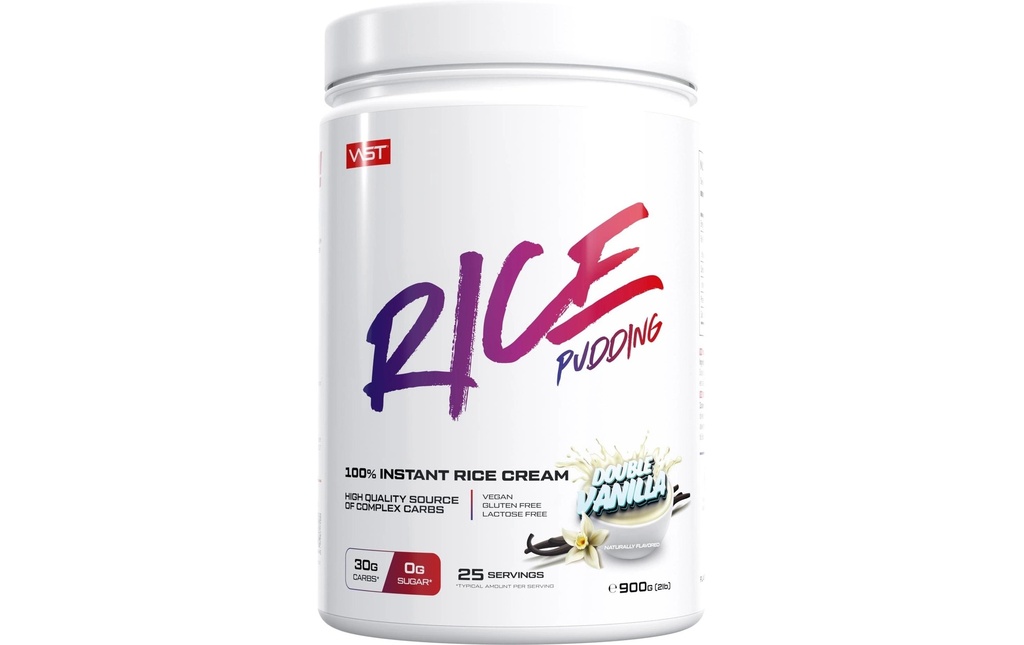 VAST Boîte de Rice Pudding instantané: 900g, Double Vanilla
